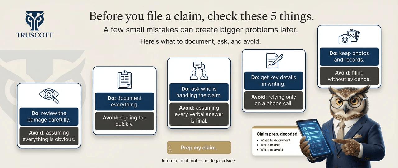 What insurance companies won't tell you before filing a claim